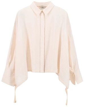 8pm Overhemden ,Roze ,Leer Camicia Latte - Naturel