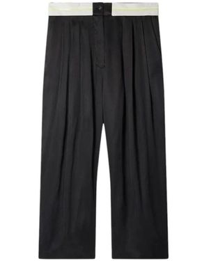Mes Demoiselles Schwarze satin lyocell hose