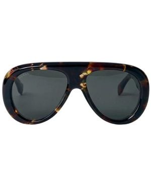 Gucci Accessoires ,Bruin ,1909S Zonnebril - Zwart