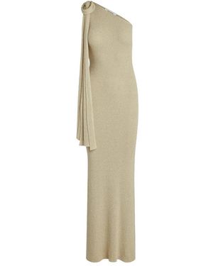 AYA MUSE Kleedjes ,Katoen Dara One Shoulder Dress - Naturel