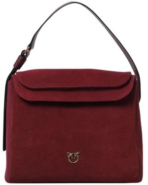 Pinko Burgunder Top Handle Schultertasche - Rot
