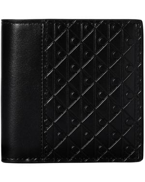 Calvin Klein Refined Emblem Mix Slim Trifold - Schwarz