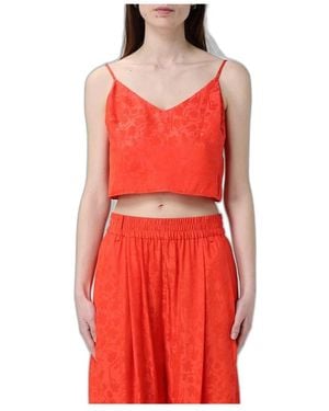 Pinko Sleeveless Tops - Rojo