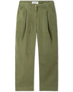 Cambio Straight Trousers - Verde