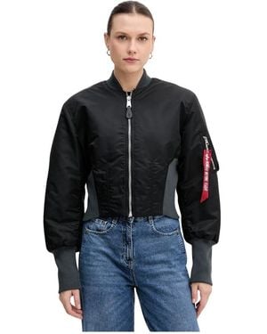 Alpha Industries Waisted Ma-1 - Zwart