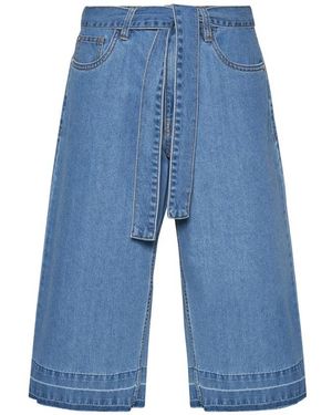 Silvian Heach Cropped Jeans - Azul