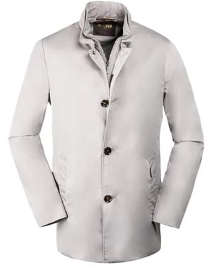 Moorer Single-Breasted Coats - Gris