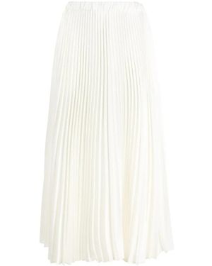 Jil Sander Weiße High-Waist Midi-Rock