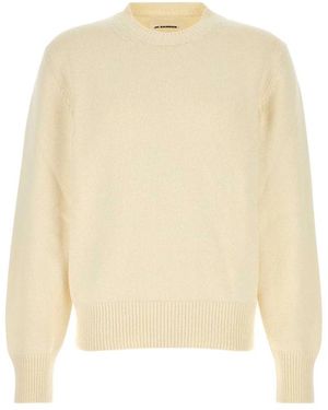 Jil Sander Round-Neck Knitwear - Natural