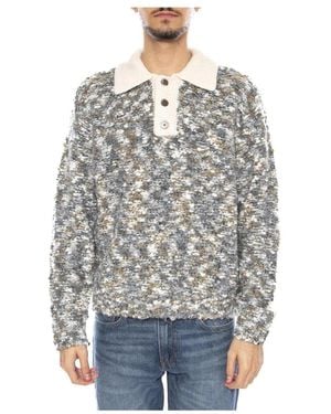 Obey Reuben Sweater Polo - Grau