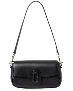 Marc Jacobs Schwarze Leder-Schultertasche Mit Kette