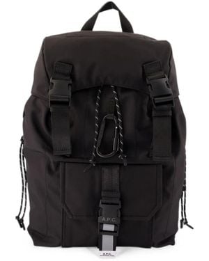 A.P.C. Backpacks - Black