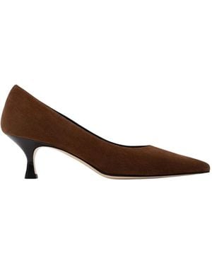 Parallèle Pumps - Marron