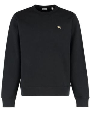 Burberry Logo Katoenen Sweater - Zwart