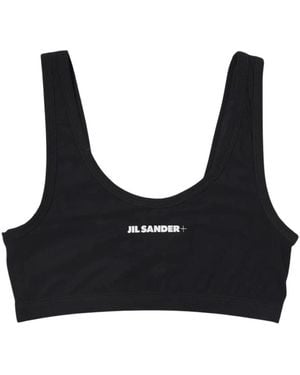 Jil Sander Minimalistische Zwarte Badpak