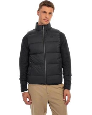 La Martina Jassen ,Zwart ,Mouwloze Puffer Bodywarmer