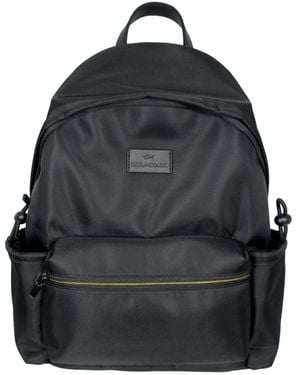 Paul & Shark Ikonic Nylon Rucksack Mit Lederdetails - Schwarz