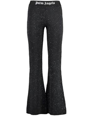 Palm Angels Wide Trousers - Nero