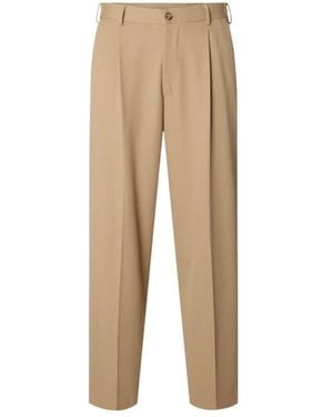 SELECTED Suit Trousers - Natural