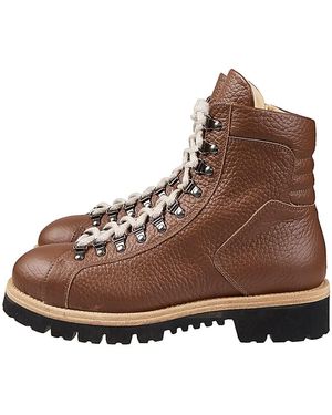 Eleventy Lace-Up Boots - Marrón