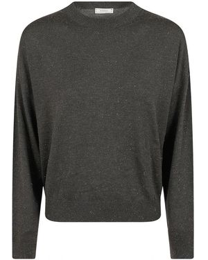 Peserico Round-Neck Knitwear - Gris