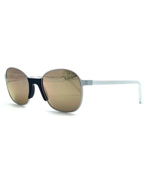 Andy Wolf Accessoires ,Wit ,Wol Heat Ronde Zonnebril