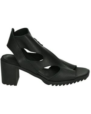 Arche Schwarze Sandale Mit Latexsohle