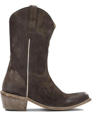 Moma Cowboy Boots - Marron