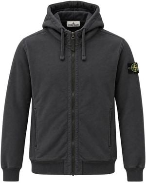 Stone Island Zip-Throughs - Negro