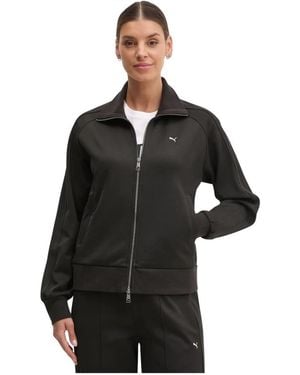 PUMA Zip-Through Trainingsshirt - Zwart