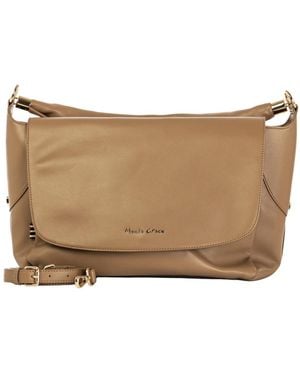 Manila Grace Elegante Und Vielseitige Damenhandtasche - Natur