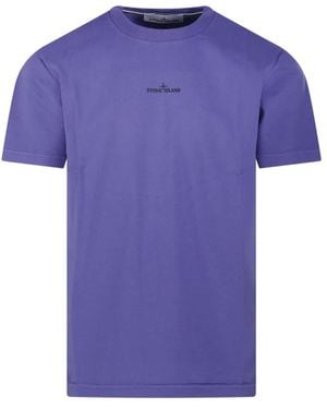 Stone Island T-Shirts - Purple