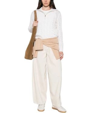 Max Mara Round-Neck Knitwear - Blanco