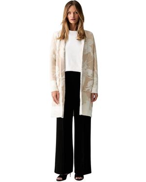 Joseph Ribkoff Truien & Vesten ,Polyester Abstract Jacquard Cardigan - Zwart