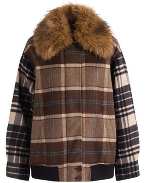 Weekend by Maxmara Faux Fur & Shearling Jackets - Brown