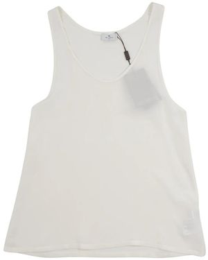 Etro Sleeveless Tops - White