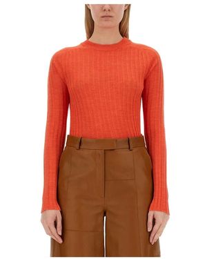 Alysi Truien & Vesten ,Oranje ,Maglia Stripes Girocollo - Rood