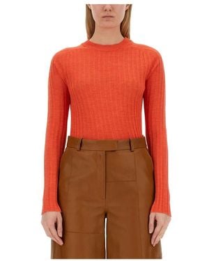 Alysi Truien & Vesten ,Oranje ,Maglia Stripes Girocollo - Rood