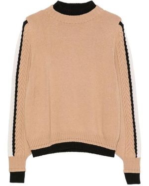 D.exterior Round-Neck Knitwear - Neutre