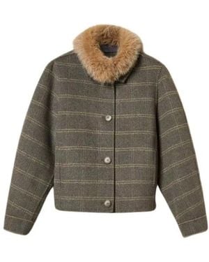 Twinset Jassen ,Grijs ,Wol Caban