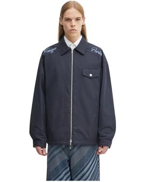 KENZO Chainstitch Coach Jacket - Blauw