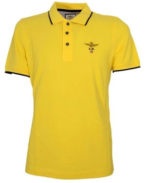 Aeronautica Militare Polo Shirts - Yellow