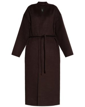 Anine Bing Belted Coats - Negro