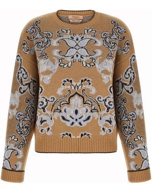 Twinset Round-Neck Knitwear - Gris