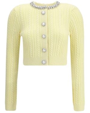 Self-Portrait Cardigans - Amarillo