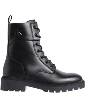 Calvin Klein Lace-Up Boots - Negro