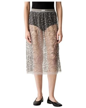 Munthe Midi Skirts - Gris
