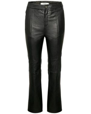 Gestuz Leather Trousers - Gris