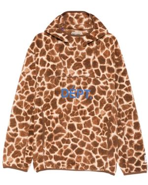 GALLERY DEPT. Giraffe Print Hoodie - Bruin