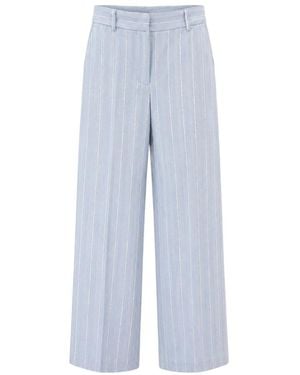 Manuel Ritz Wide Trousers - Bleu